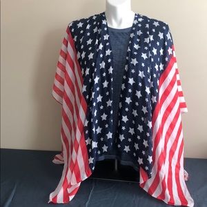 American Flag shawl / scarf / belt